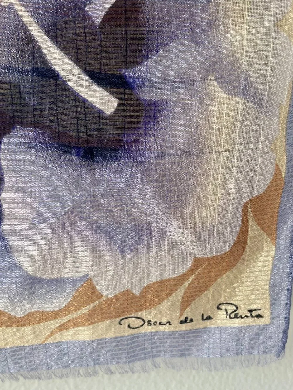 Vintage Accessory Street/Oscar de La Renta Silk Scarf Made in Japan